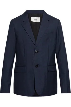 Ami Heren, Jassen, Blauw, Maat: L Wol