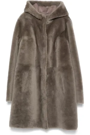 arma leder Dames, Mantels, Grijs, Maat: L