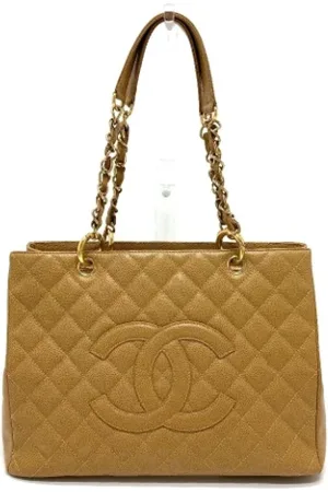 CHANEL Dames, Pre-owned, Bruin, Maat: ONE Size Leer