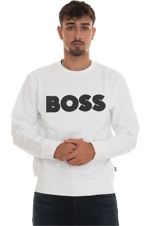 HUGO BOSS Heren, Sweatshirts & Hoodies, Wit, Maat: 2XL Katoen