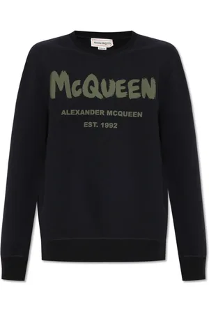 Alexander McQueen Heren, Sweatshirts & Hoodies, Zwart, Maat: S Katoen