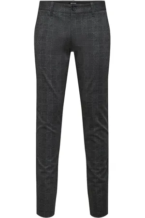 Only & Sons Heren, Broeken, Zwart, Maat: W29 L34 Viscose