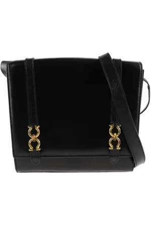 Salvatore Ferragamo Dames, Pre-owned, Zwart, Maat: ONE Size