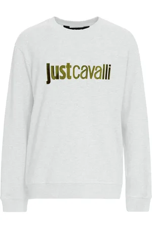 Roberto Cavalli Heren, Sweatshirts & Hoodies, Wit, Maat: S