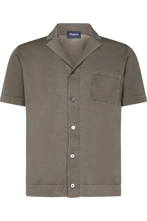 DRUMOHR Heren, Overhemden, Bruin, Maat: 2XL Katoen