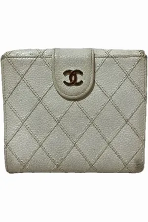 CHANEL Dames, Pre-owned, Wit, Maat: ONE Size Leer