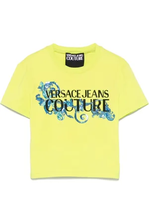 VERSACE Dames, Tops, Groen, Maat: S Katoen