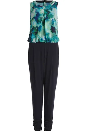 Vera Mont Dames, Jumpsuits & Playsuits, Blauw, Maat: XL