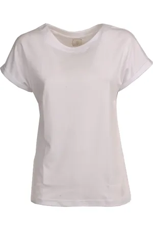 ELEVENTY Dames, Tops, Wit, Maat: L Katoen