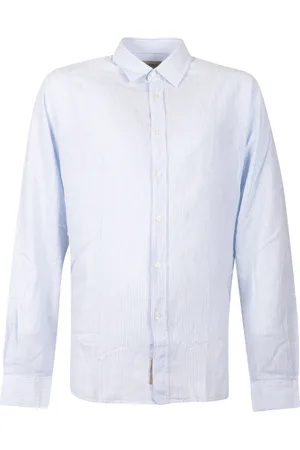 Woolrich Heren, Overhemden, Blauw, Maat: M Katoen