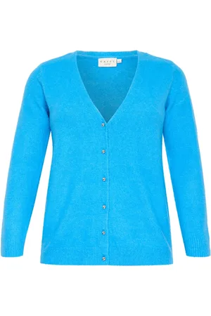 Kaffe Dames, Truien, Blauw, Maat: M