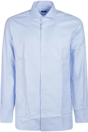 BARBA Heren, Overhemden, Blauw, Maat: 2XL