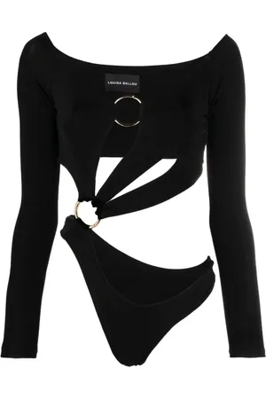 Louisa Ballou Dames, Tops, Zwart, Maat: L Viscose
