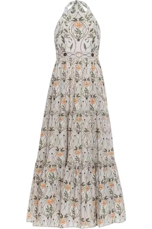 Agua by Agua Bendita Dames, Jurken, Groen, Maat: L Linnen