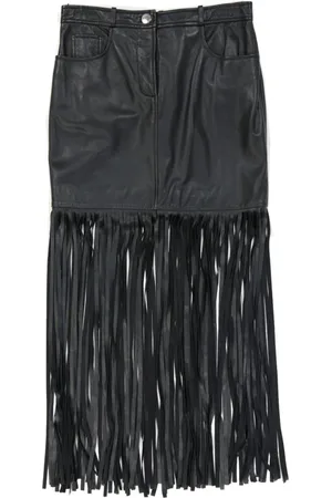 Moschino Dames, Rokken, Zwart, Maat: S Leer