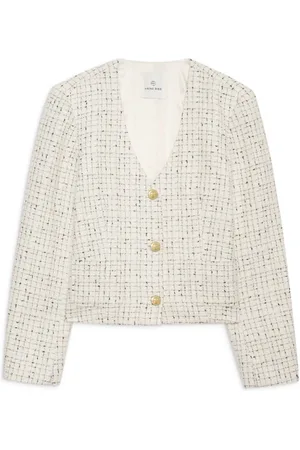 ANINE BING Dames, Jassen, Wit, Maat: S Tweed