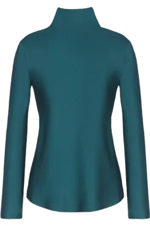 Giorgio Armani Dames, Tops, Groen, Maat: S Zijde
