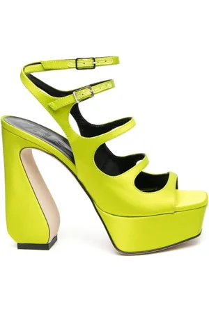 Sergio Rossi Dames, Schoenen, Geel, Maat: 38 EU Leer