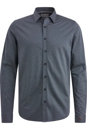 Cast Iron Heren, Overhemden, Blauw, Maat: S Jersey