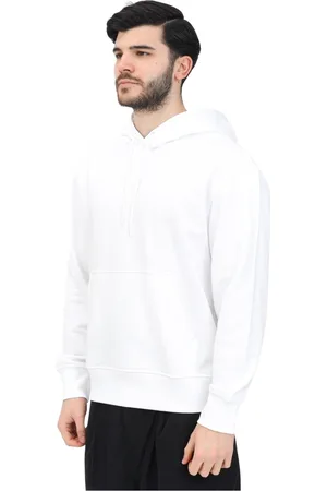 Calvin Klein Heren, Sweatshirts & Hoodies, Wit, Maat: XL Katoen