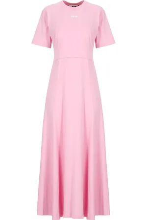 Msgm Dames, Jurken, Roze, Maat: S Katoen