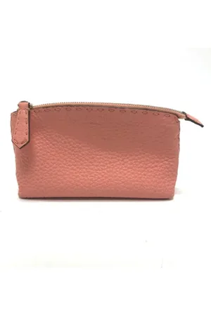 Fendi Dames, Pre-owned, Roze, Maat: ONE Size Leer