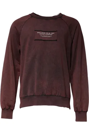 Dolce & Gabbana Heren, Sweatshirts & Hoodies, Bruin, Maat: M Katoen