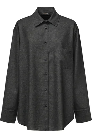 Andamane Dames, Blouses & Shirts, Grijs, Maat: XS Leer
