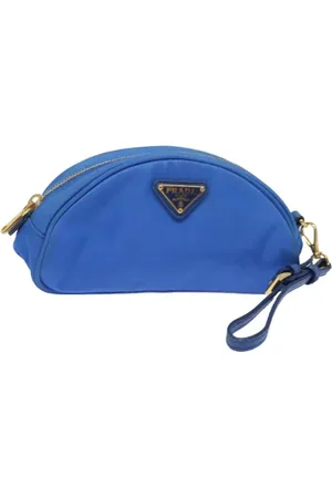 Prada Dames, Pre-owned, Blauw, Maat: ONE Size Nylon
