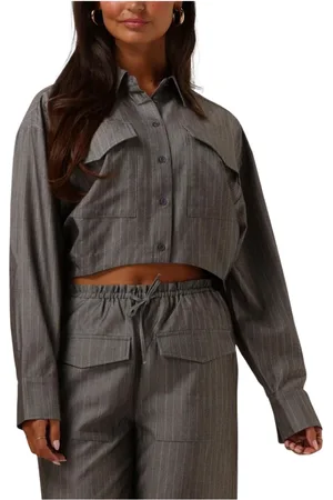 Refined Department Dames, Blouses & Shirts, Grijs, Maat: XL