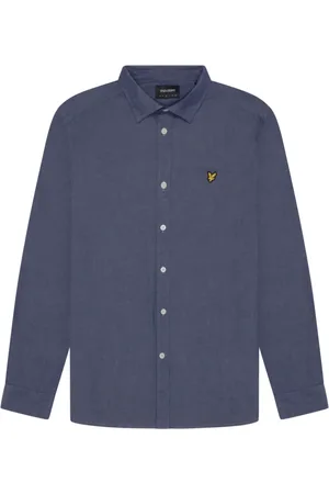 Lyle & Scott Heren, Overhemden, Blauw, Maat: L