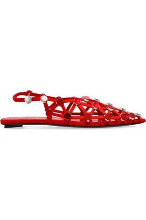 The Attico Dames, Schoenen, Rood, Maat: 37 1/2 EU Leer