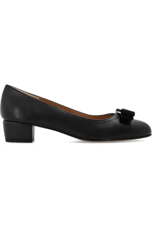 Salvatore Ferragamo Dames, Schoenen, Zwart, Maat: 40 1/2 EU Leer