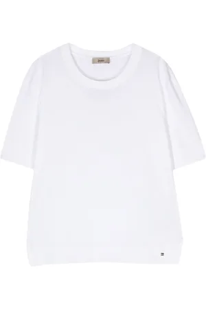 HERNO Dames, Tops, Wit, Maat: S Katoen