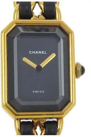 CHANEL Dames, Pre-owned, Zwart, Maat: ONE Size Leer
