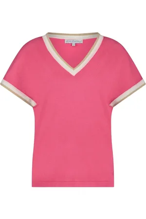 Red Button Dames, Truien, Roze, Maat: 2XL Viscose