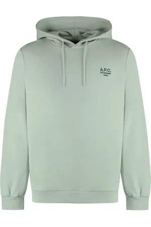 A.P.C. Heren, Sweatshirts & Hoodies, Groen, Maat: XL Katoen