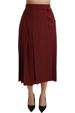 Dolce & Gabbana Dames, Rokken, Rood, Maat: 2XS Wol