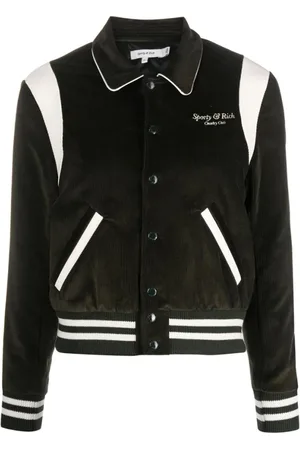 Sporty & Rich Dames, Jassen, Groen, Maat: M Corduroy