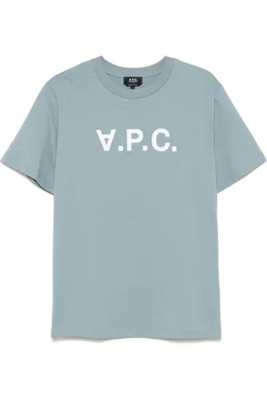 A.P.C. Dames, Tops, Blauw, Maat: L Katoen