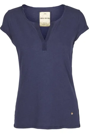 Mos Mosh Dames, Tops, Blauw, Maat: XS Katoen