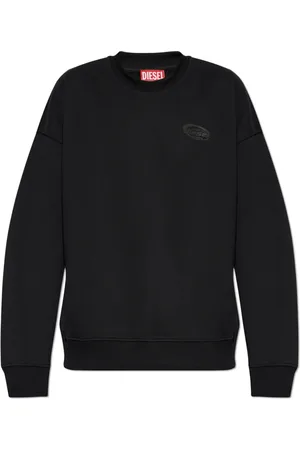 Diesel Heren, Sweatshirts & Hoodies, Zwart, Maat: 2XL Katoen