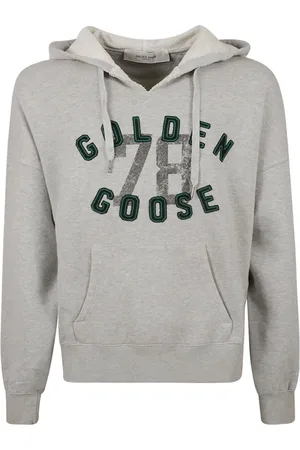 Golden Goose Heren, Sweatshirts & Hoodies, Grijs, Maat: M Katoen