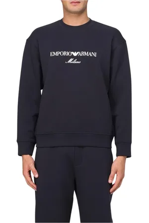 Emporio Armani Heren, Sweatshirts & Hoodies, Blauw, Maat: M
