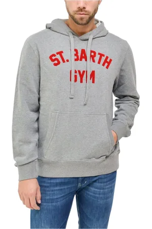 MC2 SAINT BARTH Heren, Sweatshirts & Hoodies, Grijs, Maat: M Katoen