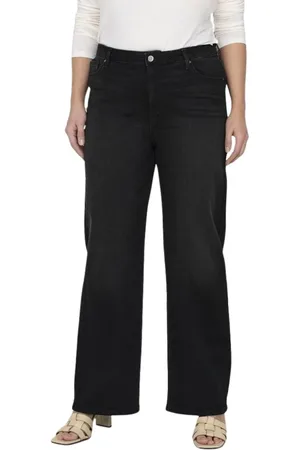 ONLY Dames, Jeans, Zwart, Maat: 2XL Denim