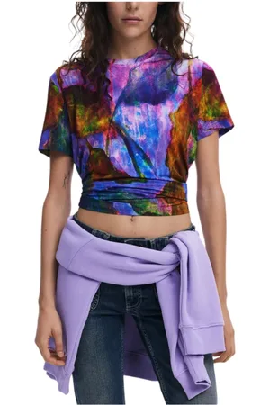 Desigual Dames, Tops, Veelkleurig, Maat: L Viscose