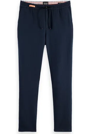 Scotch&Soda Heren, Broeken, Blauw, Maat: W33 Linnen