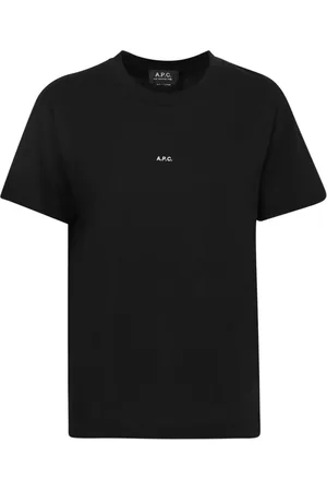 A.P.C. Heren, Tops, Zwart, Maat: L Katoen