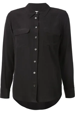 Equipment Dames, Blouses & Shirts, Zwart, Maat: L Zijde